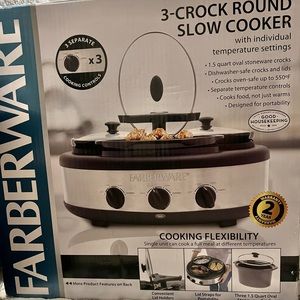 Faberware 3 Pot Crockpot